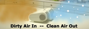 Ionic Air Purifier - dirty air in, clean air out